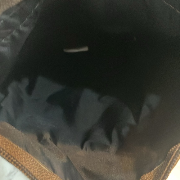 LeSportsac 3-Zip Stripe‎ Crossbody Brown, Orange, Gray - EUC - Picture 6 of 8